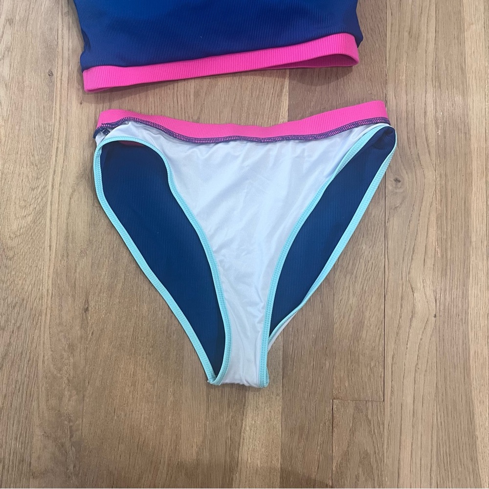 NWOT 2-Piece Surfer Bikini | Bright Blue | Size L - Picture 7 of 7